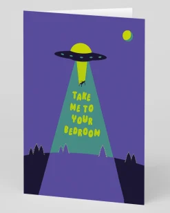 Betiobca Valentine's Day|Anniversary*Personalised UFO Take Me To Your Bedroom Greeting Card | Ohh Deer