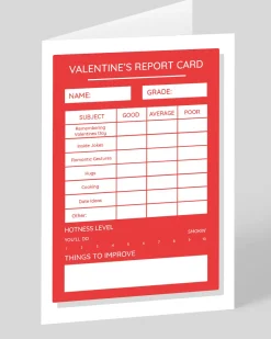 Ohh Deer Valentine's Day|Anniversary*Personalised Valentine's Report Card |