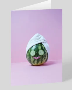 Say Cheese Birthday|Thank You*Personalised Watermelon Spa Greeting Card | Ohh Deer