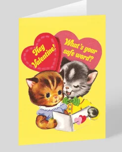 Smitten Kitten Valentine's Day*Personalised What's Your Safe Word Valentine's Day Card | Ohh Deer