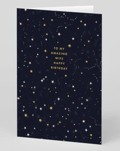 Ohh Deer Birthday|Birthday Cards*Personalised Wife Star Pattern Birthday Card |