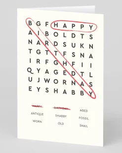 Ohh Deer Birthday|Birthday Cards*Personalised Word Search Happy Birthday Card |