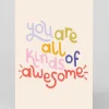 Raspberry Blossom Birthday|Birthday Cards*Personalised You Are All Kinds Of Awesome Greeting Card | Ohh Deer