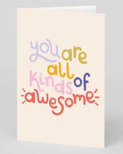 Raspberry Blossom Birthday|Birthday Cards*Personalised You Are All Kinds Of Awesome Greeting Card | Ohh Deer
