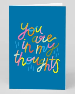 Raspberry Blossom Thinking Of You|Sympathy*Personalised You Are In My Thoughts Greeting Card | Ohh Deer