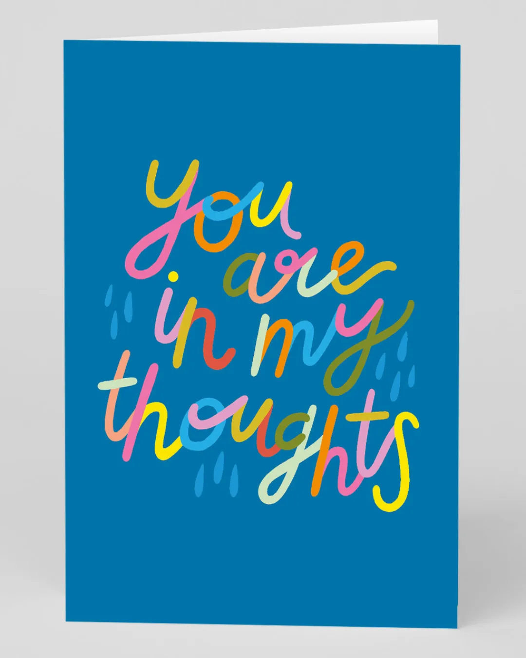 Raspberry Blossom Thinking Of You|Sympathy*Personalised You Are In My Thoughts Greeting Card | Ohh Deer