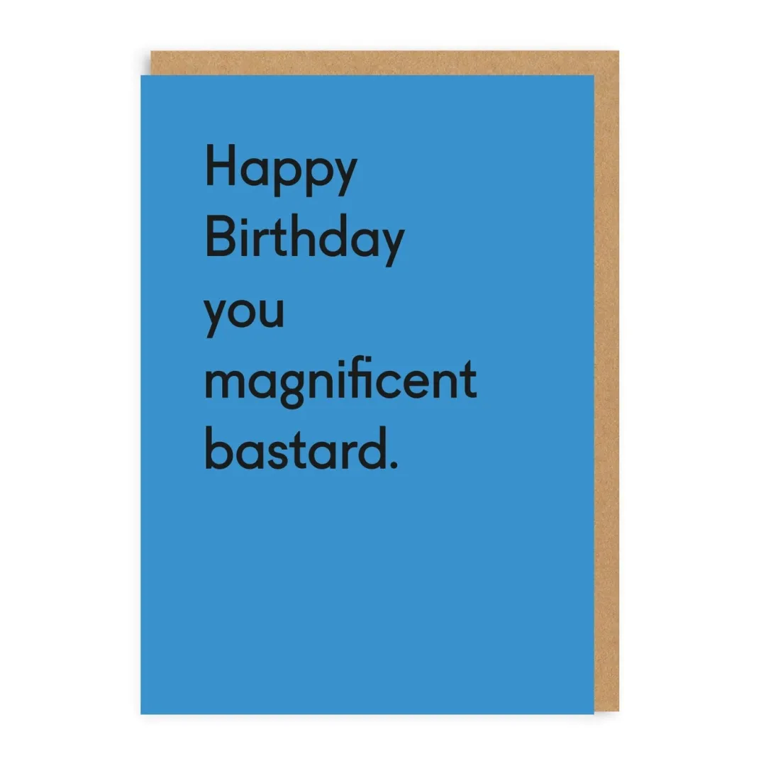 Twin Pines Birthday|Birthday Cards*Personalised You Magnificent Bastard Birthday Card | Ohh Deer