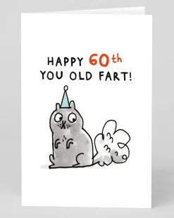 Gemma Correll Birthday|Birthday Cards*Personalised You Old Fart 60th Birthday Card | Ohh Deer
