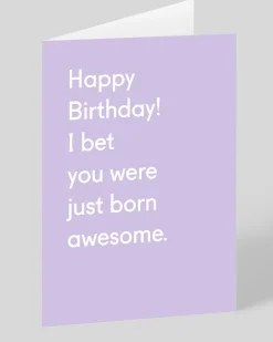 Twin Pines Birthday|Birthday Cards*Personalised You Were Born Awesome Birthday Card | Ohh Deer