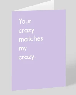 Twin Pines Mother's Day|Valentine's Day*Personalised Your Crazy Matches My Crazy Greeting Card | Ohh Deer