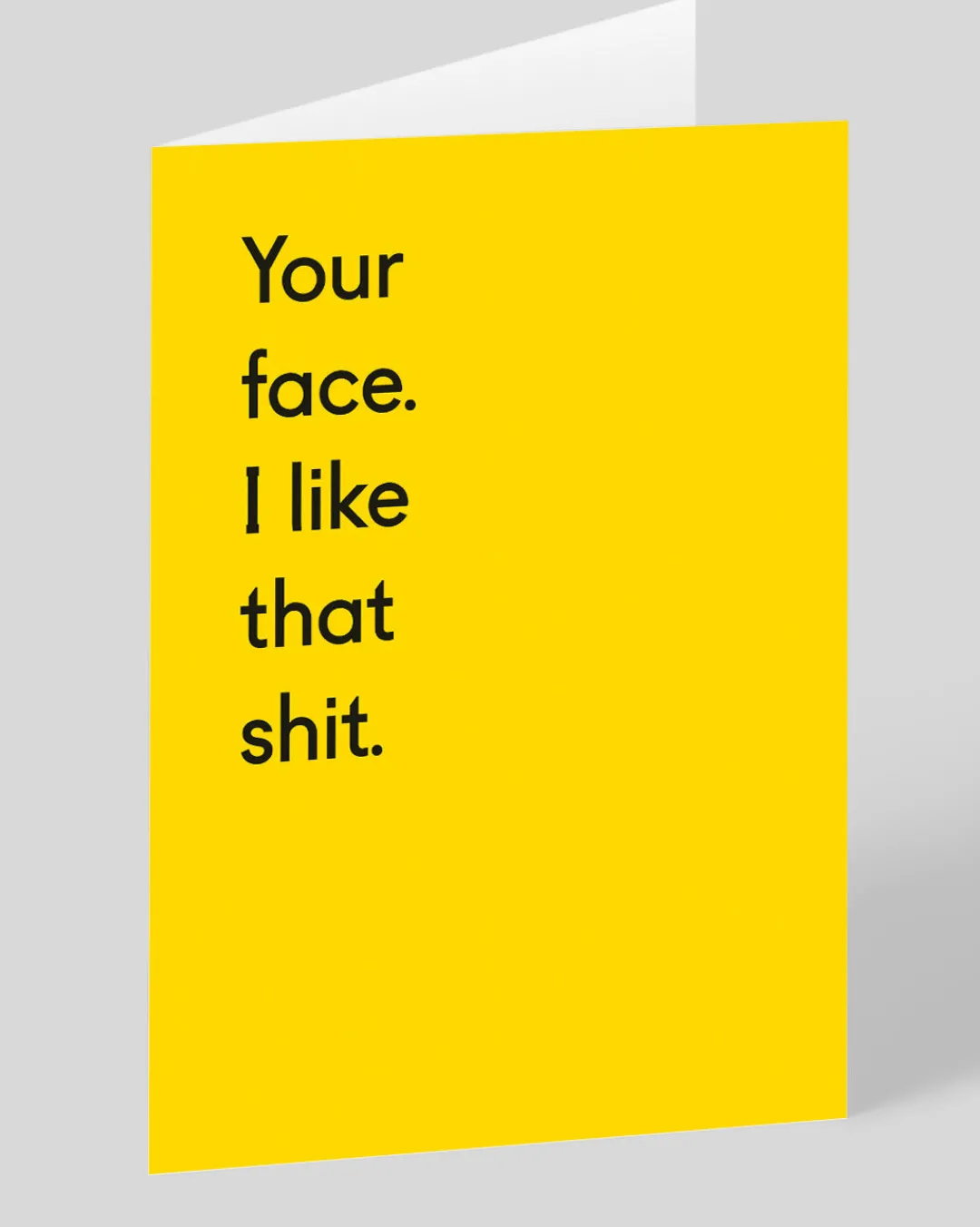 Twin Pines Valentine's Day|Anniversary*Personalised Your Face. I Like That Shit. Greeting Card | Ohh Deer