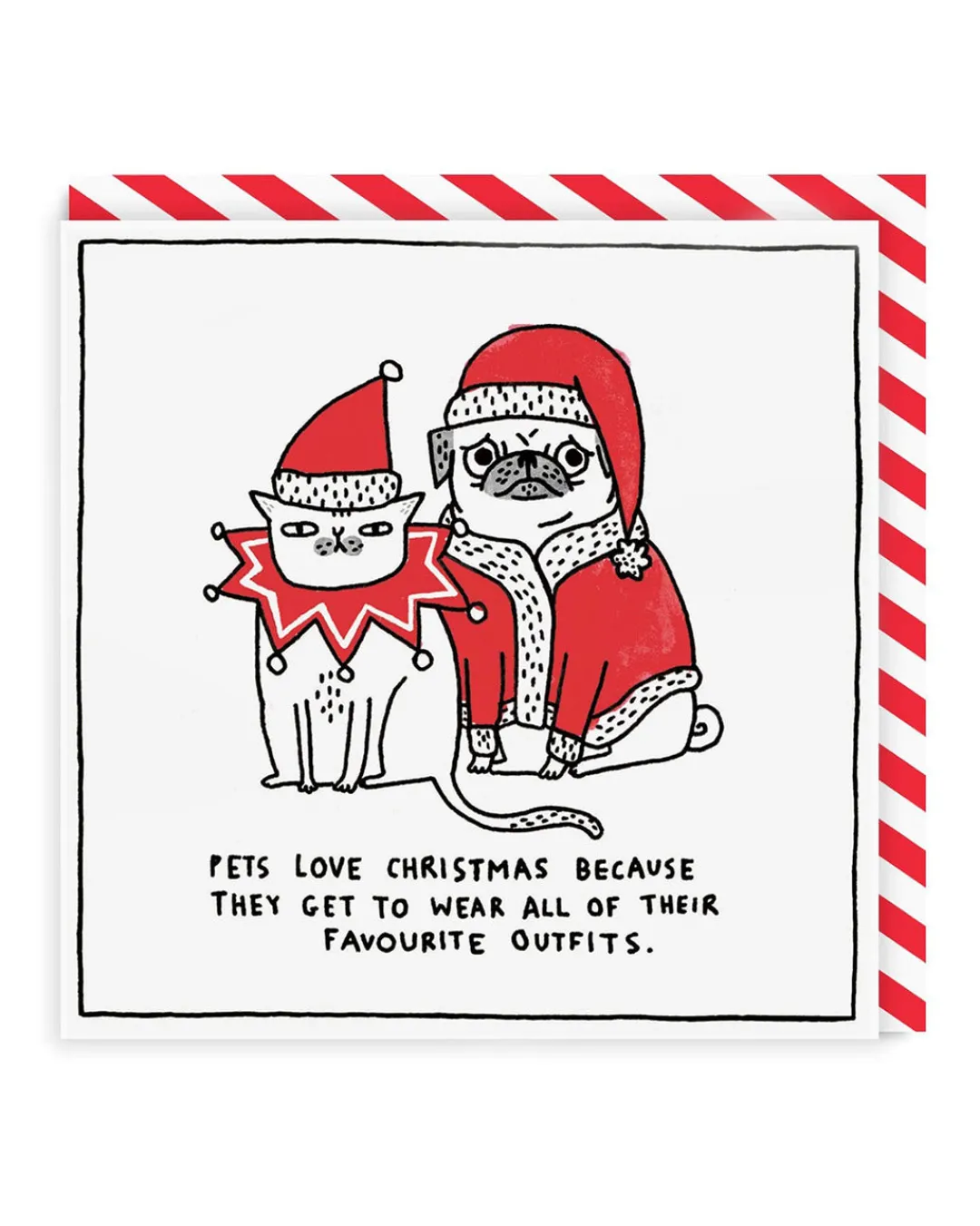 Gemma Correll Christmas Cards*Pets Love Christmas Greeting Card | Ohh Deer