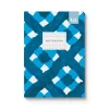 Vu0026A Premium Notebooks|Stationery Gifts*Playful Geometrics Blue Plaid A5 Premium Perfect Bound Notebook