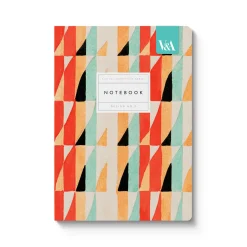 Vu0026A Premium Notebooks|Stationery Gifts*Playful Geometrics Red Prism A5 Premium Perfect Bound Notebook