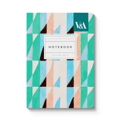 Vu0026A Notebooks Under £10|Stationery Gifts*Playful Geometrics Turquoise Prism A6 Premium Perfect Bound Notebook