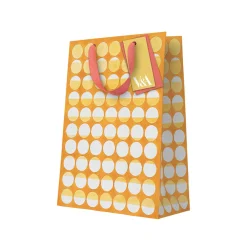 Vu0026A Gift Bags*Playful Geometrics Yellow Eclipse Large Gift Bag