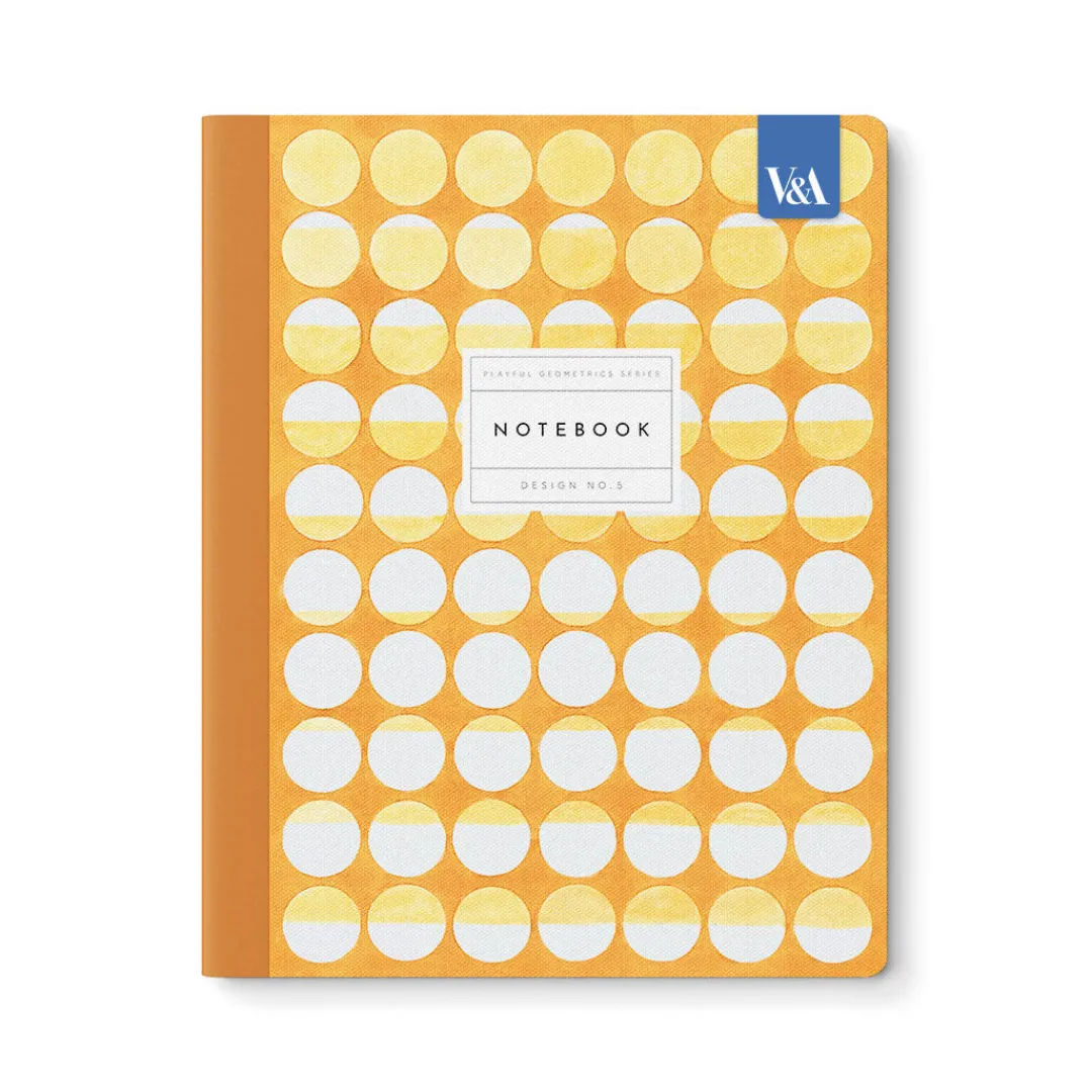 Vu0026A Notebooks Under £10|Stationery Gifts*Playful Geometrics Yellow Eclipse Premium Exercise Book