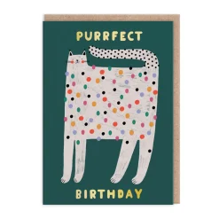 Daria Solak Birthday Cards*Purr-fectly Spotty Cat Happy Birthday Card | Ohh Deer