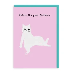 Ken The Cat Birthday Cards*Relax It's Your Birthday Greeting Card | Ohh Deer
