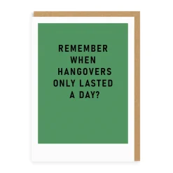 Ohh Deer Birthday Cards*Remember Hangovers Greeting Card |