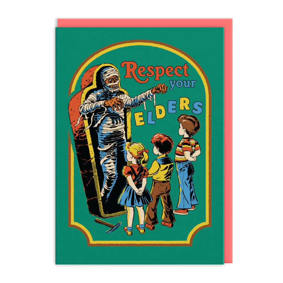 Steven Rhodes Birthday Cards*Respect Your Elders Greeting Card 𓀟 - | Ohh Deer