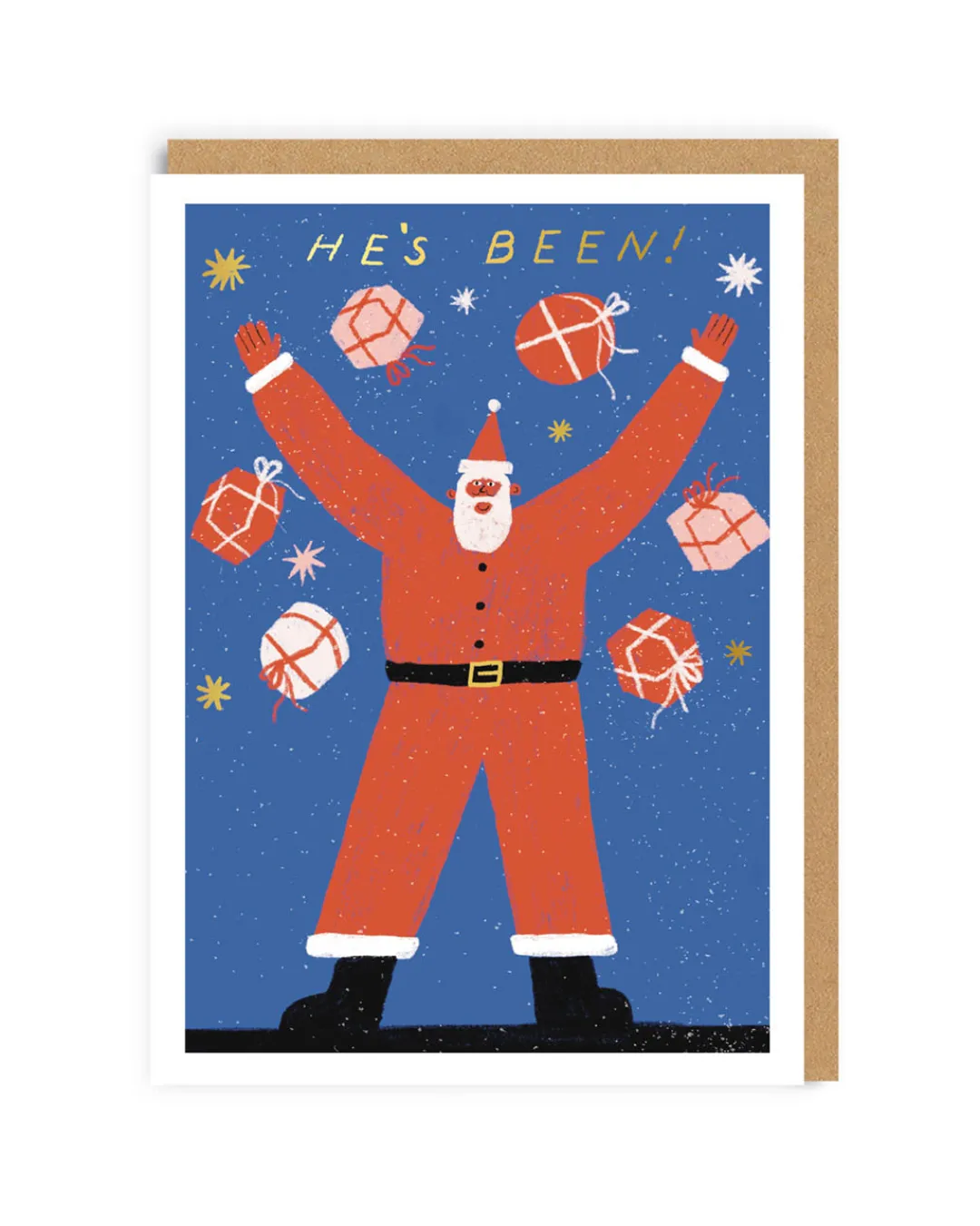 Max Machen Christmas Cards*Santa He's Been! Christmas Card | Ohh Deer
