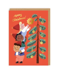 Ohh Deer Christmas Cards*Santa's Helpers Tree Christmas Card |