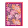 Vu0026A Birthday Cards*Scalloped Bold Warm Leaves Birthday Card