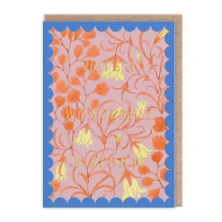 Vu0026A Birthday Cards*Scalloped Pale Yellow Flower Birthday Card
