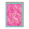 Vu0026A Birthday Cards*Scalloped Pink Peacock Birthday Card