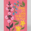 Raspberry Blossom Thinking Of You|Sympathy*Sending Love Need It Most Greeting Card | Ohh Deer