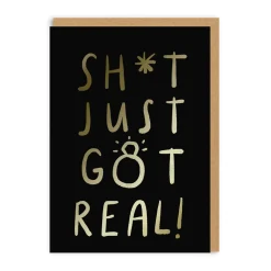 Ohh Deer Congratulations|Wedding*Sh*t Just Got Real! Engagement Card