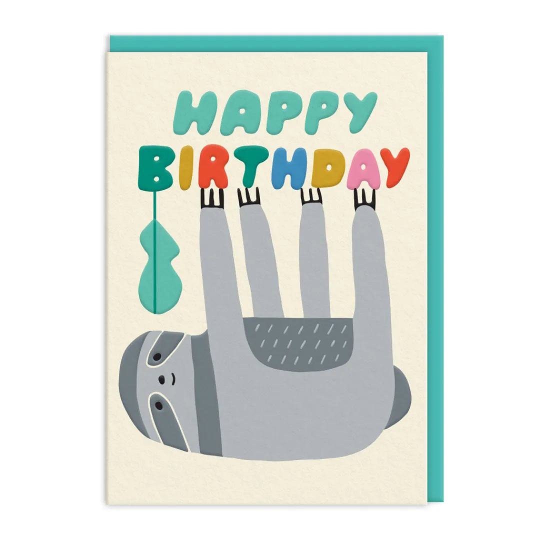 Suzy Ultman Birthday Cards*Sloth Happy Birthday Card 🦥 | Ohh Deer