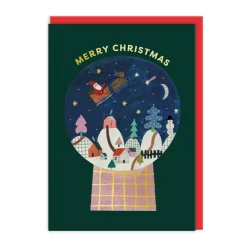 Daria Solak Christmas Cards*Snow Globe Christmas Card - | Ohh Deer
