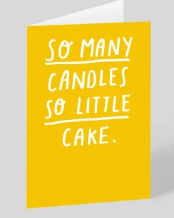 Ohh Deer Birthday|Birthday Cards*So Many Candles So Little Cake Birthday Card |