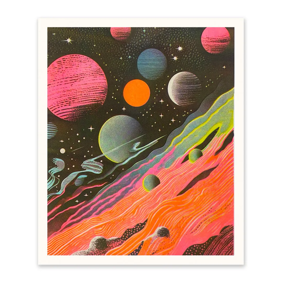 Ohh Deer Prints*Space 1 Riso Print (12x10)