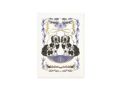 UWP Luxe Pop Up & 3d Cards*Staffordshire Dogs 3D Pop Up Greeting Card | Ohh Deer