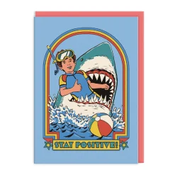Steven Rhodes Birthday Cards*Stay Positive Greeting Card | Ohh Deer