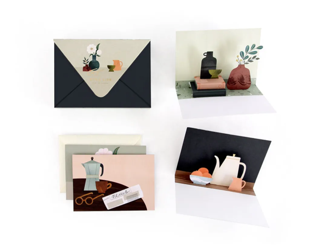 UWP Luxe Pop Up & 3d Cards*Still Life Boxed Notes | Ohh Deer
