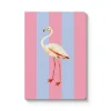 Kaleido Notebooks Under £10|Stationery Gifts*Striped Flamingo A6 Perfect Bound Notebook
