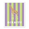 Kaleido Prints*Striped Giraffe Riso Print (12x10)