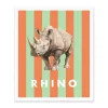 Kaleido Prints*Striped Rhino Riso Print (12x10)