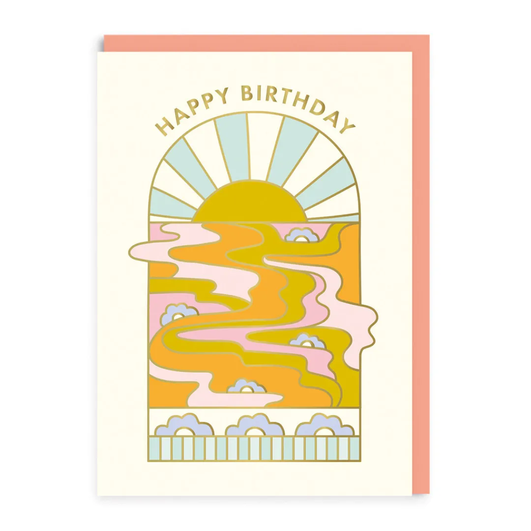 Elizabeth Olwen Birthday Cards*Sunrise Happy Birthday Card | | Ohh Deer