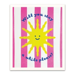 Mélanie Johnsson Prints*Sunshine Stripe Riso Print (8x6)