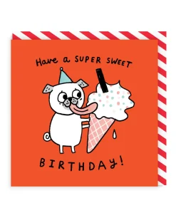 Gemma Correll Birthday Cards*Super Sweet Birthday Square Card | | Ohh Deer