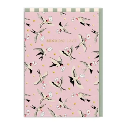 Cath Kidston Thinking Of You*Swallows Sending Love Greeting Card