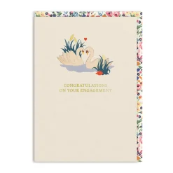 Cath Kidston Congratulations|Engagement*Swans On Your Engagement Card