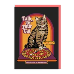 Steven Rhodes Birthday Cards*Talk To Your Cat Greeting Card 🐱 - | Ohh Deer