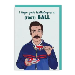 Party Mountain Paper Co. Birthday Cards*Ted Lasso Birthday Card ⚽️🇬🇧 | Ohh Deer