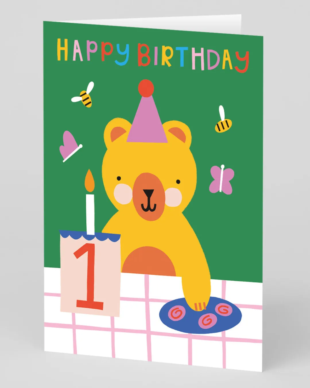Raspberry Blossom Birthday|Birthday Cards*Teddy Bear's Picnic 1st Birthday Card | Ohh Deer